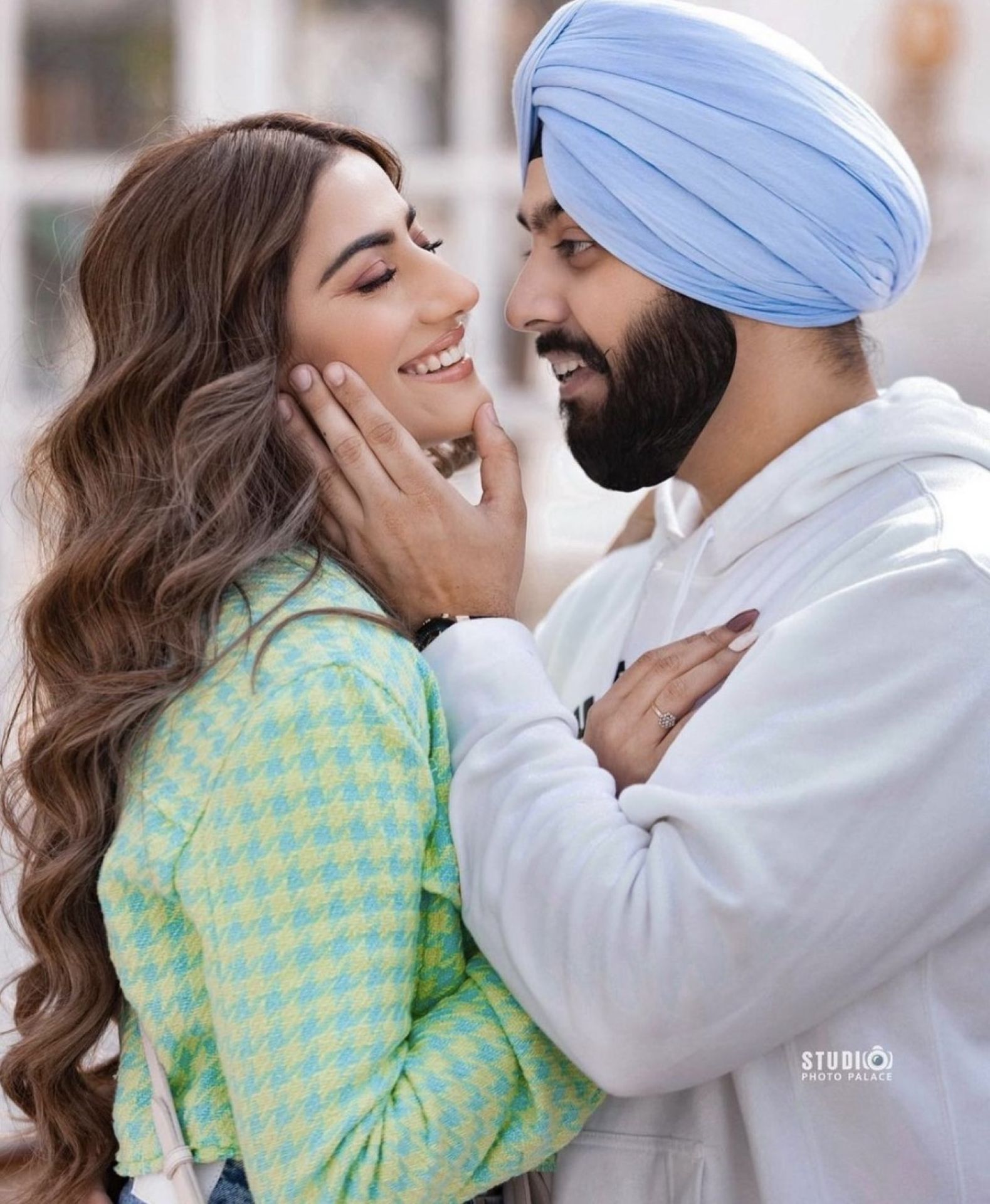 Intimate pre-wedding couple close-up photography by Bright Luxe Salon &amp; Studio, Mahendergarh