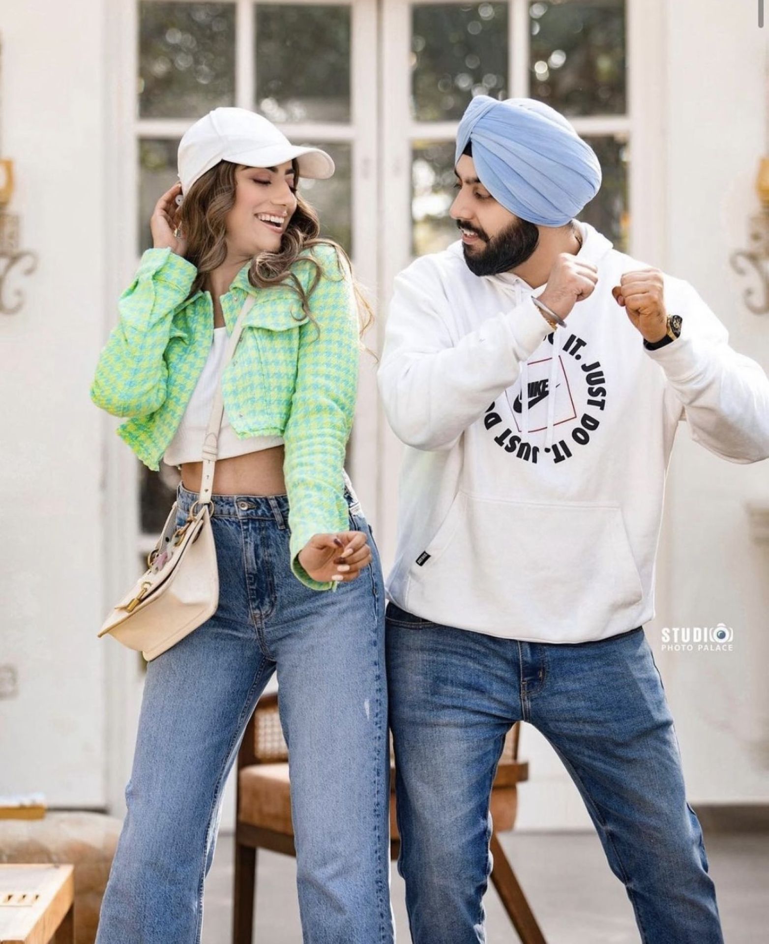 Fun candid couple photoshoot outdoors by Bright Luxe Salon &amp; Studio, Mahendergarh